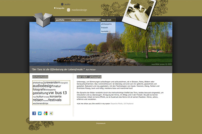 Portfolio Webseite